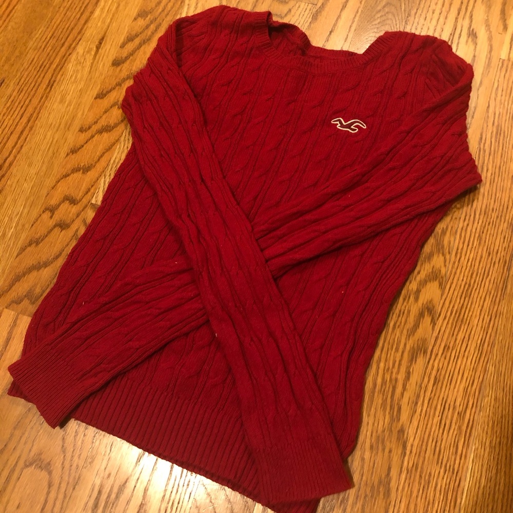 Hollister Knit Red Sweater